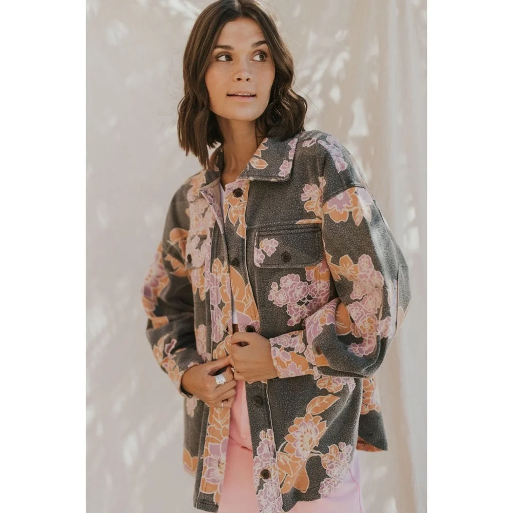 NEW Free People Printed Ruby Jacket - Picture 10 of 11